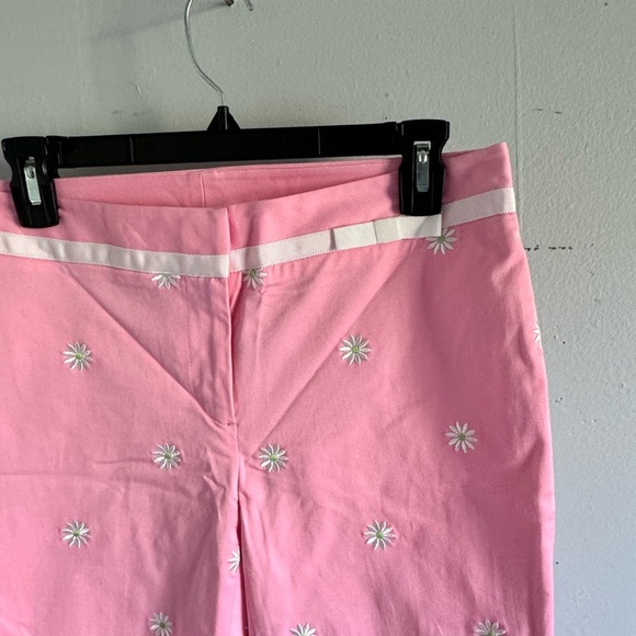 Lilly Pulitzer Pink Pants with White Embroidery - Picture 2 of 4